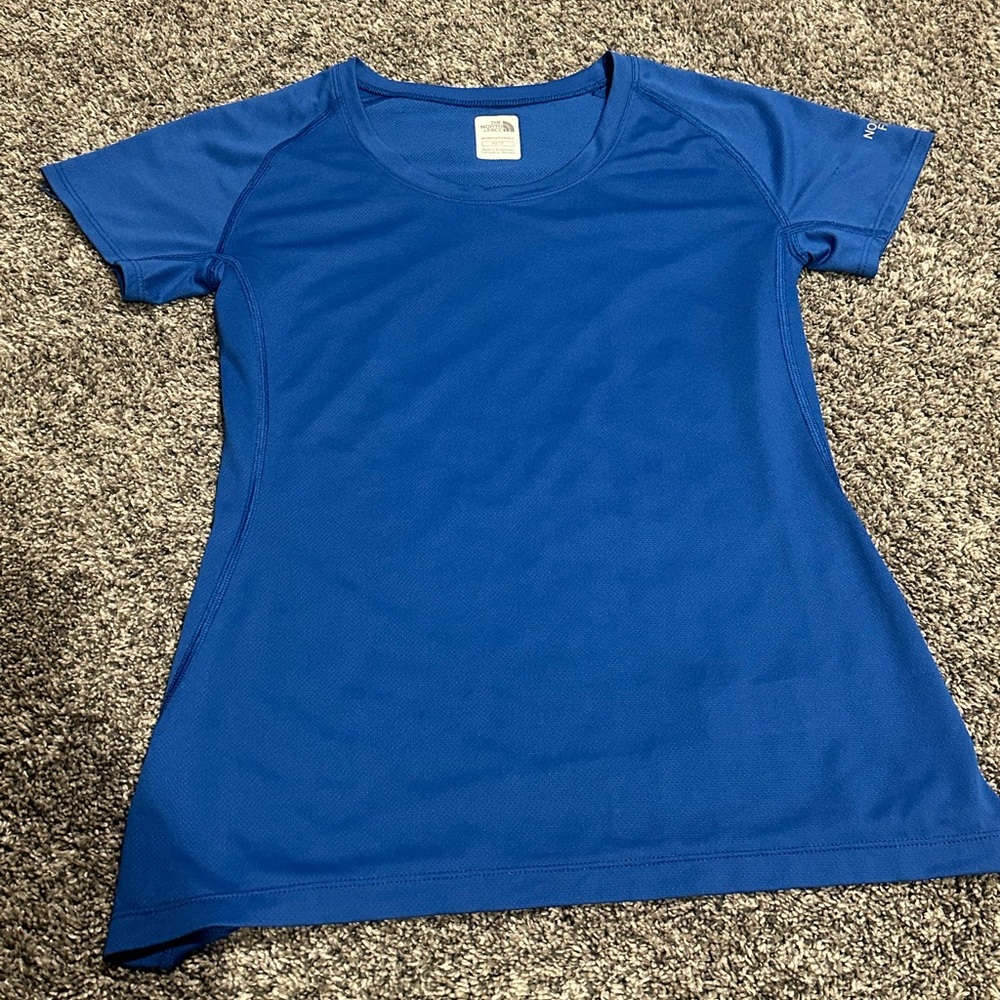 Womens The North Face Flash Dry blue shirt size XS Extra Small